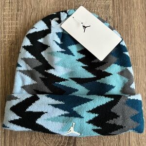 New! Jordan Jumpman Winter Beanie Hat Youth 8/20 Blue Color.
